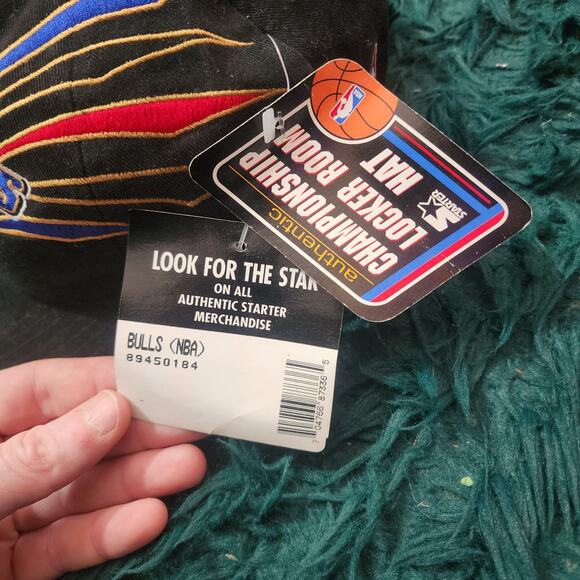 Vintage Chicago Bulls NBA Champions Starter Hat NWT 6x Titles - Picture 4 of 7